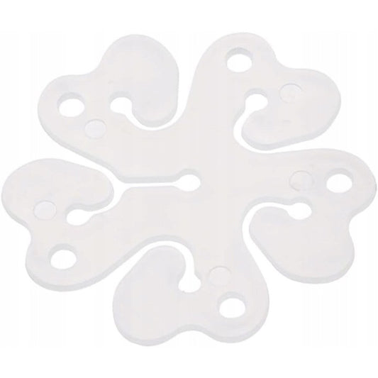 Suport pentru Baloane, care Formeaza o Floare, cu Un Singur Strat, pentru 6 Baloane, 6x6cm, 2.7g