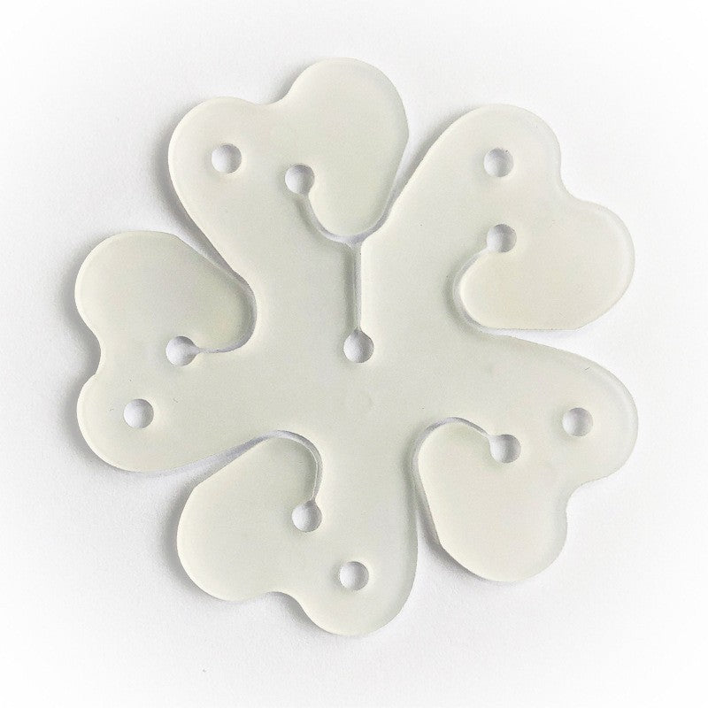 Suport pentru Baloane, care Formeaza o Floare, cu Un Singur Strat, pentru 6 Baloane, 6x6cm, 2.7g