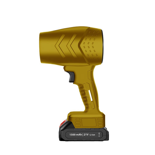 Suflanta de Aer Multifunctionala Portabila, Incarcare Auto, pentru Gratar, Masina, Indepartare Frunze si Praf, 1500 mAh, Viteta de Rotatie 25000 RPM, 2 Baterii de Li si Incarcator, Buton Lateral, Bej