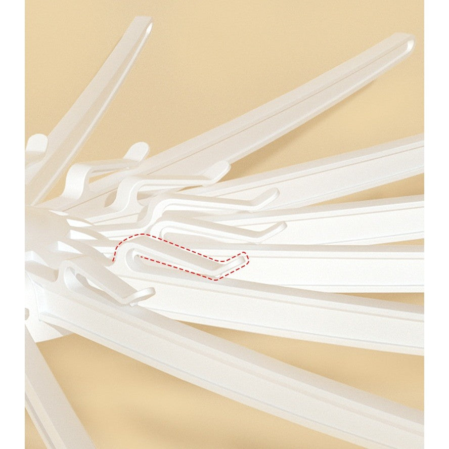Uscator de Rufe Vertical, 2 Niveluri, Pliabil, din ABS+PP+Otel Inoxidabil, Rotire 360 Grade, 130 x 75 cm, Alb
