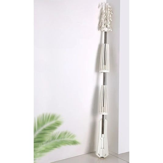 Uscator de Rufe Vertical, 3 Niveluri, Pliabil, din ABS+PP+Otel Inoxidabil, Rotire 360 Grade, 178.7 x 75 cm, Alb
