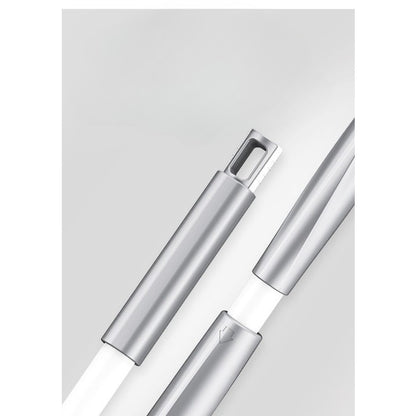 Mop Plat, cu Sistem de Stoarcere, 4 Lavete Incluse, Lungime Telescopica 140 cm, Argintiu